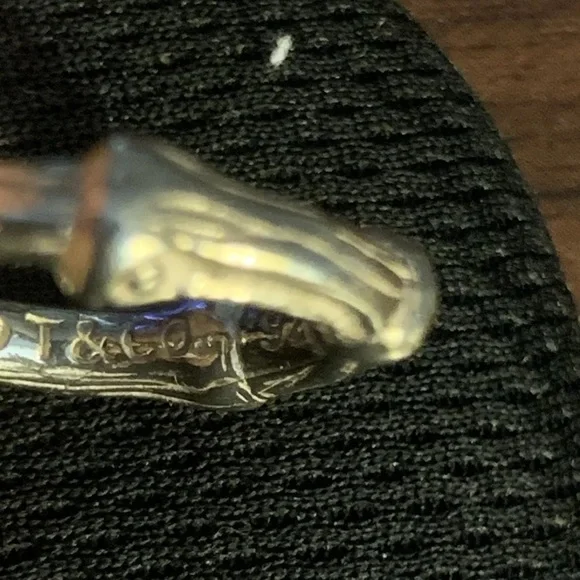TIFFANY & CO. 1996 925 Sterling Silver Bamboo Ring size 3 - Picture 5 of 5